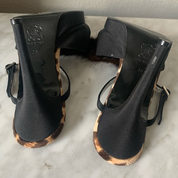 Dolce & Gabbana Mink Fur Heel Sandals - Picture 5 of 8